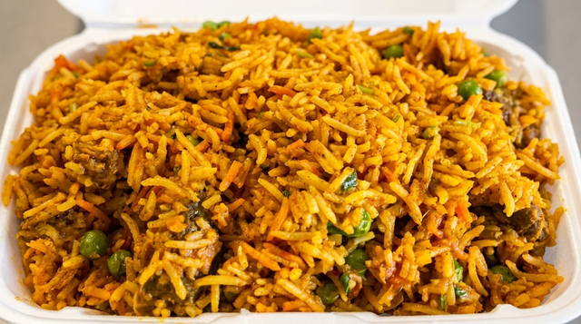 Indian-Style Mixed Biryani.